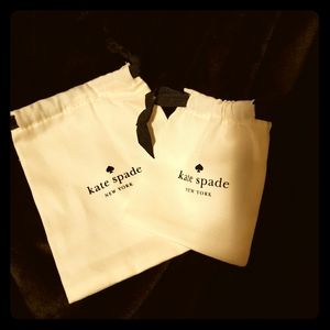 Small and large Kate Spade dust bags